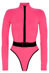 Surf-Up Neon Belted Swimsuit | Dress In Beauty Surf-Up Neon Belted Swimsuit | Dress In Beauty