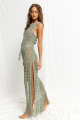 Crochet High Neck Cover Up | Dress In Beauty Crochet High Neck Cover Up | Dress In Beauty