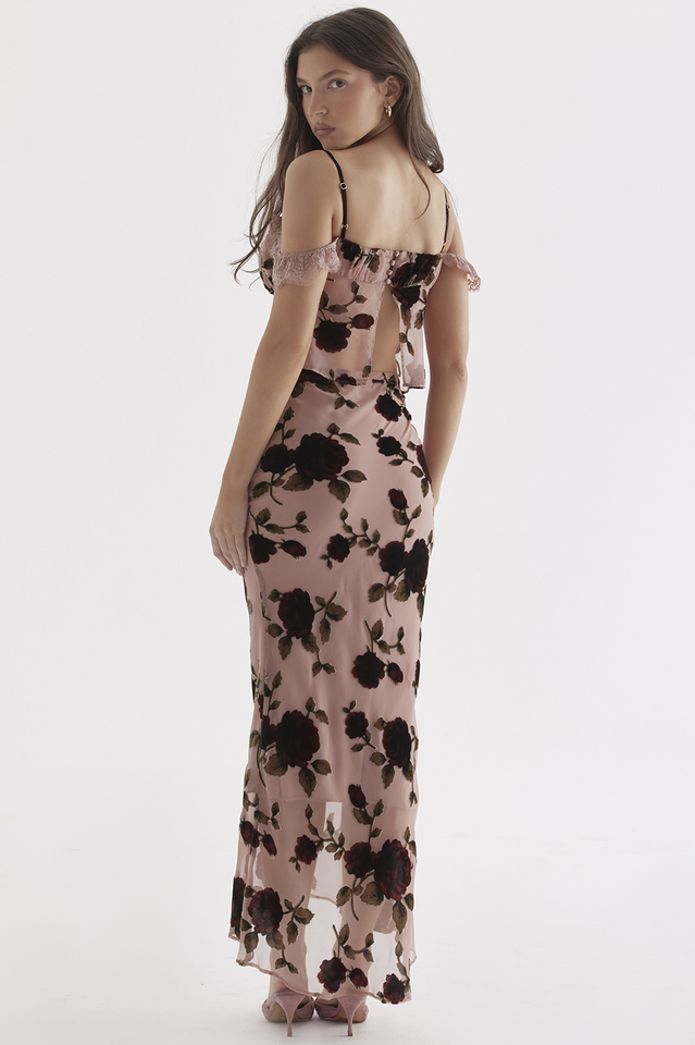 Pink Rose Dessert Top + Craft Skirt Set | Dress In Beauty Pink Rose Dessert Top + Craft Skirt Set | Dress In Beauty