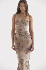 Cream Floral Print Maxi Dress | Dress In Beauty Cream Floral Print Maxi Dress | Dress In Beauty