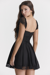 Kaia Black A-Line Mini Dress | Dress In Beauty Kaia Black A-Line Mini Dress | Dress In Beauty