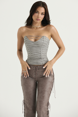 Mirabelle Plum Anthracite Lace Up Bra | Dress In Beauty Mirabelle Plum Anthracite Lace Up Bra | Dress In Beauty