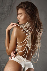 Megan Pearl Body Chain Bra | Dress In Beauty