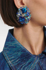 Nora Crystal Ear Clip Earrings | Dress In Beauty