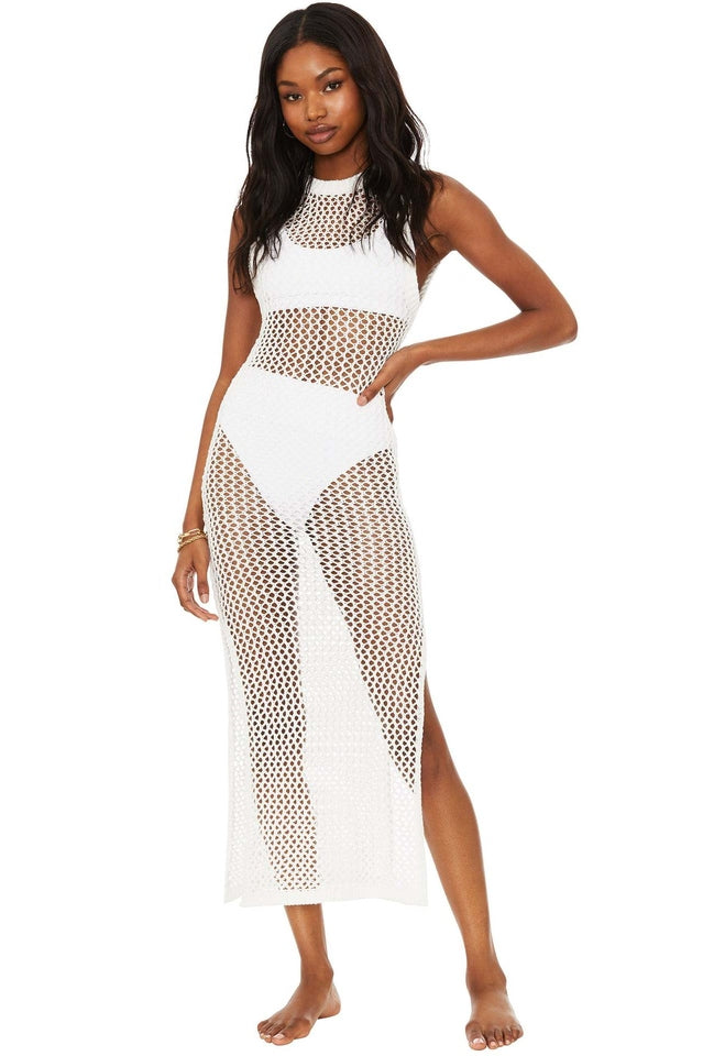 beach riot crochet dress Beach Riot x Anthropologie 1X Halter Crochet Cover-Up Dress Brown NWT Plus Size