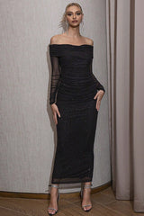Ruched Off-Shoulder Bodycon Dress | Dress In Beauty