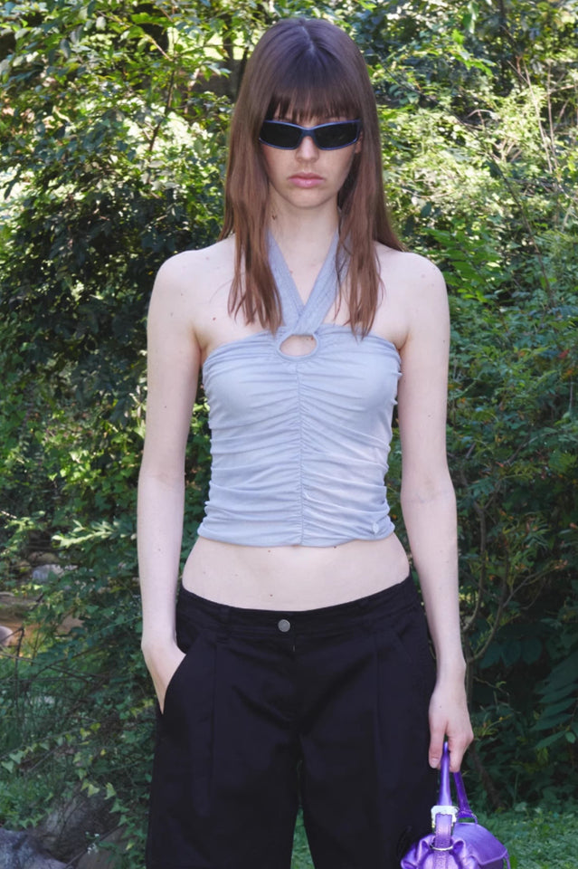 Gray Ruched Camisole | Dress In Beauty