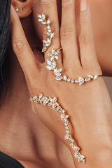 Kate Leaf Cuff Hand Bracelet