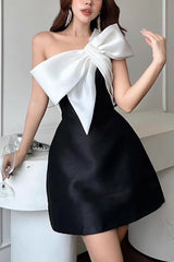 Arifah Bow Shoulder Mini Dress | Dress In Beauty