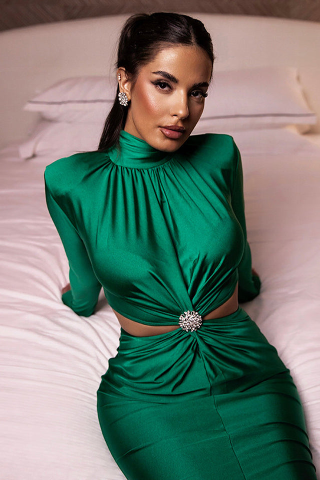 cecilia green dress The Cecilia Dress in Sage Tapestry 18 / Sage Tapestry