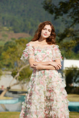 Nola Ruched Floral Maxi Dress | Dress In Beauty