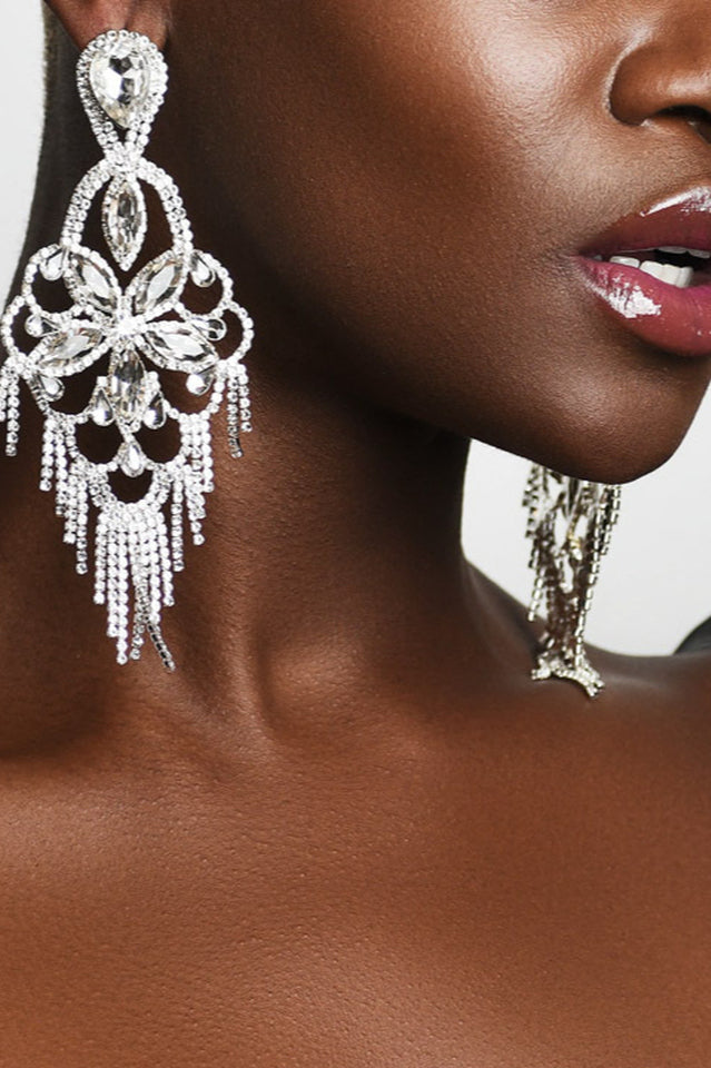 Angelica Diamante Statement Earrings | Dress In Beauty