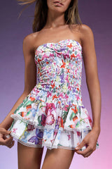 Naja Layered Printed Mini Dress | Dress In Beauty