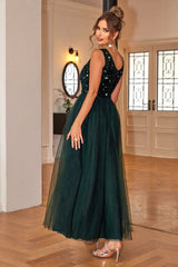 Sequin & Tulle A Line Formal Dress | Dress In Beauty