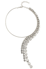 Mila Asymmetric Diamonds Elegant Necklace