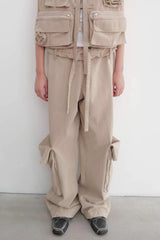 OPEN YY Washed Rolled Cargo Pants