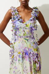 Floral Applique Maxi Dress