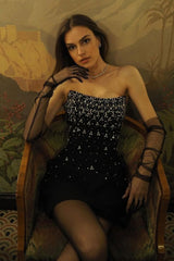 Strapless Crystal A Line Dress | Dress In Beauty