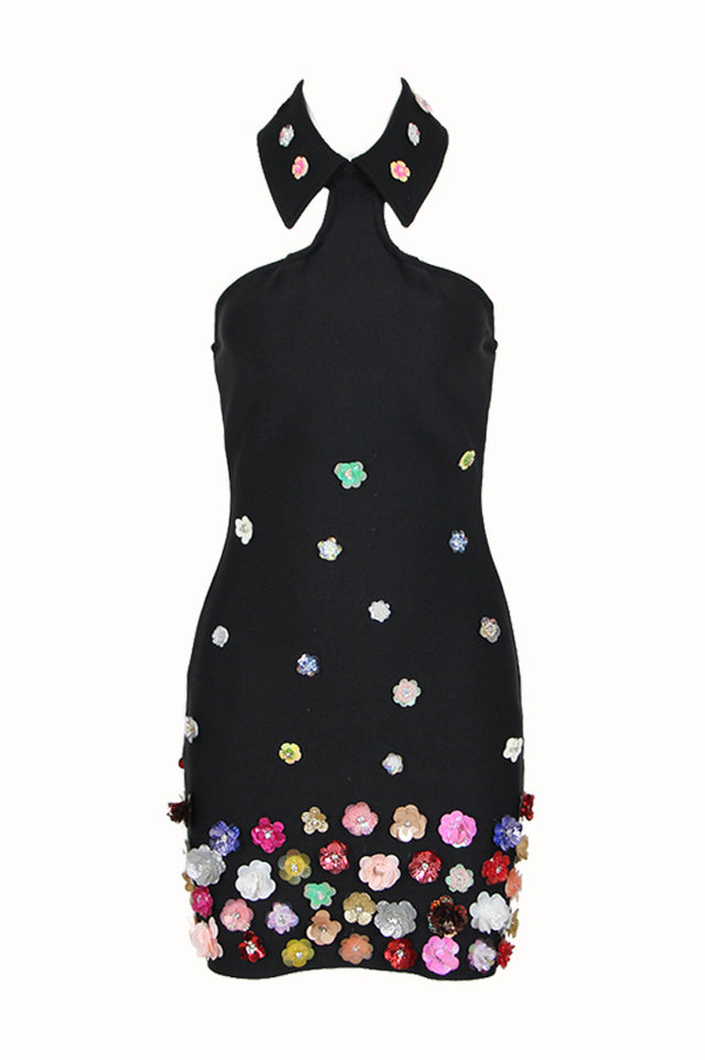 Gunnel Flower Embellished Bandage Dress | Dress In Beauty