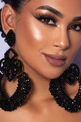Madalina Black Earrings