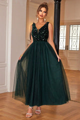 Sequin & Tulle A Line Formal Dress | Dress In Beauty