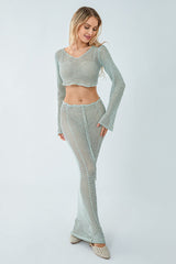 Cutout Cropped Knit & Maxi Skirt Set | Dress In Beauty
