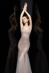 Adeline Sparkly Sequin Fishtail Gown | Dress In Beauty