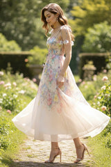 Tasha Floral Strap Corset Maxi Dress | Dress In Beauty