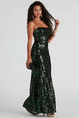 Sima Baroque Sequin Maxi Dress | Dress In Beauty