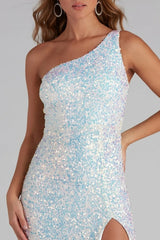 Lyla Formal One-Shoulder Sequin Dress | Dress In Beauty