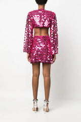 Mirror-Embellished Cutout Dress | Dress In Beauty
