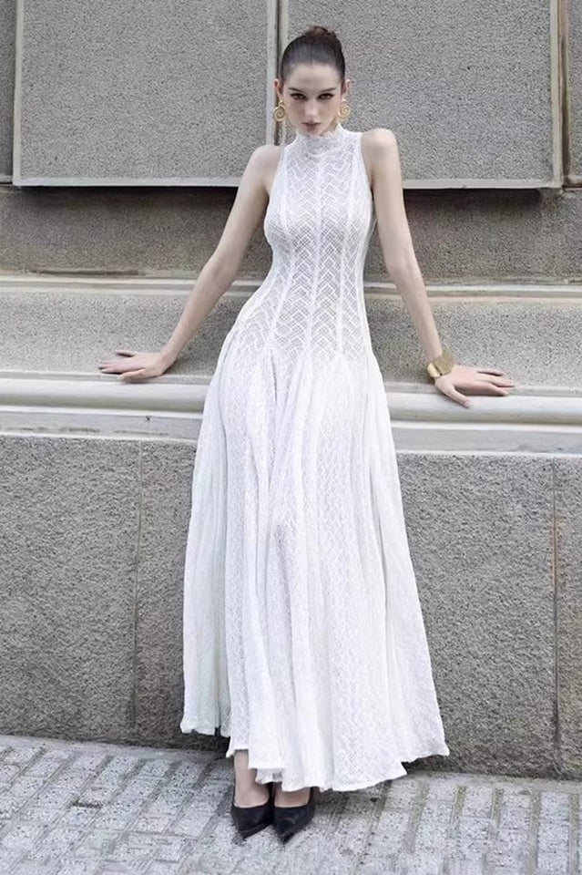 Lucas Black Lace Sleeveless Dress | Dress In Beauty