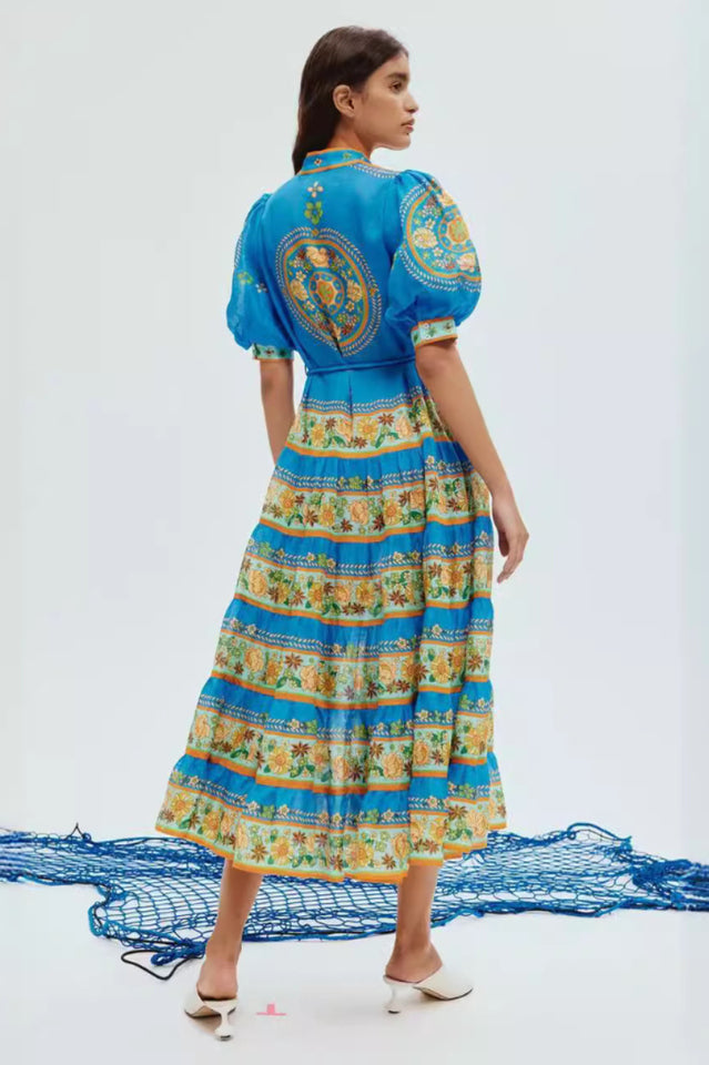 Linda Floral Print Midi Dress | Dress In Beauty