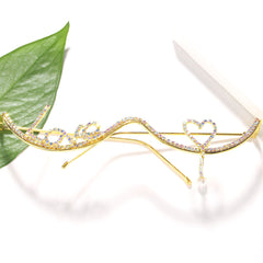 Half Frame Rhinestone Crystal Glasses