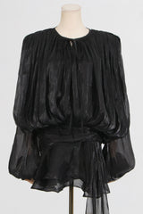 Ruffled Mini Dress With Flowing Silhouette