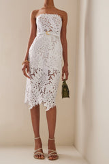 Paulina Lace Midi Dress