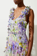 Floral Applique Maxi Dress