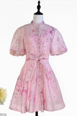 Caroline Floral Print Mini Dress | Dress In Beauty