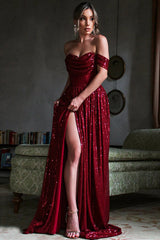Sequin Dress With Corset & Arm Drapes | Dress In Beauty