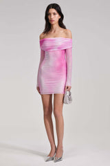 Crystal Gradient Off Shoulder Dress | Dress In Beauty
