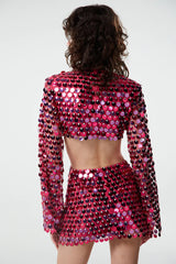 Mirror-Embellished Cutout Dress | Dress In Beauty