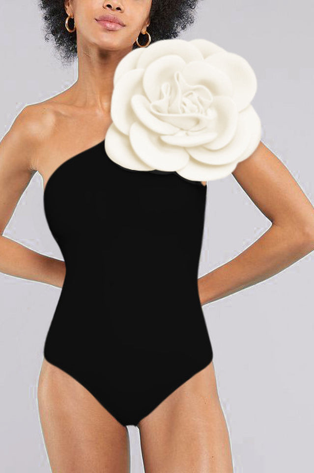 Exaggerated 3D Flower One Piece Swimsuit | Dress In Beauty