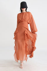 Leonie Ballon Sleeve Maxi Dress | Dress In Beauty