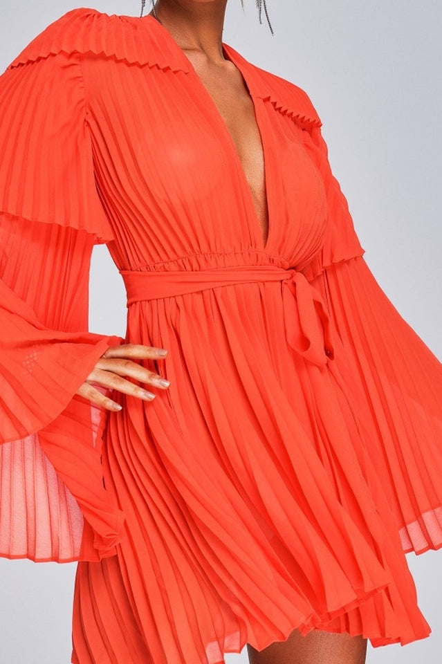 Alexandra Pleated Mini Dress | Dress In Beauty