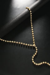 Rhinestone Big Cross Pendant Choker