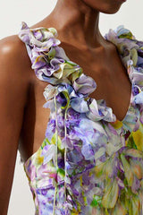 Floral Applique Maxi Dress