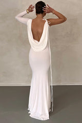 Meliora One Shoulder Backless Maxi Dress | Dress In Beauty