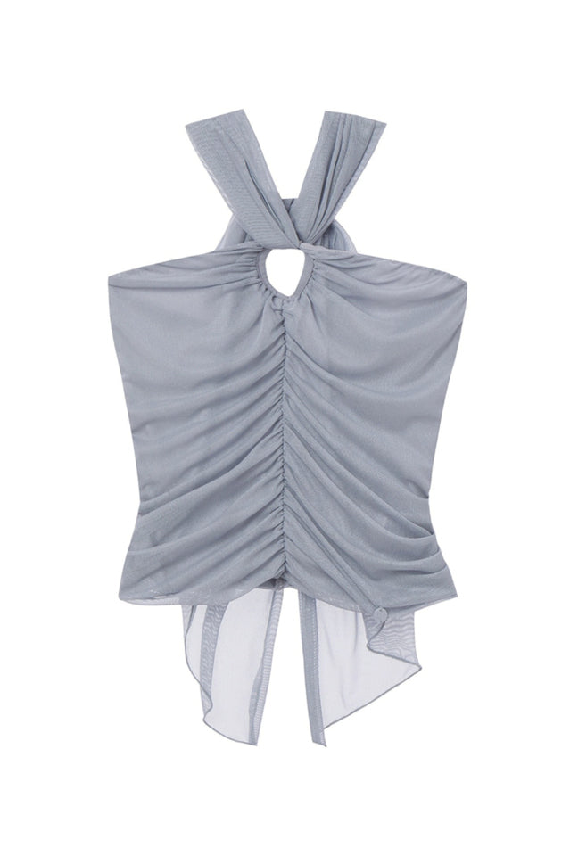 Gray Ruched Camisole | Dress In Beauty