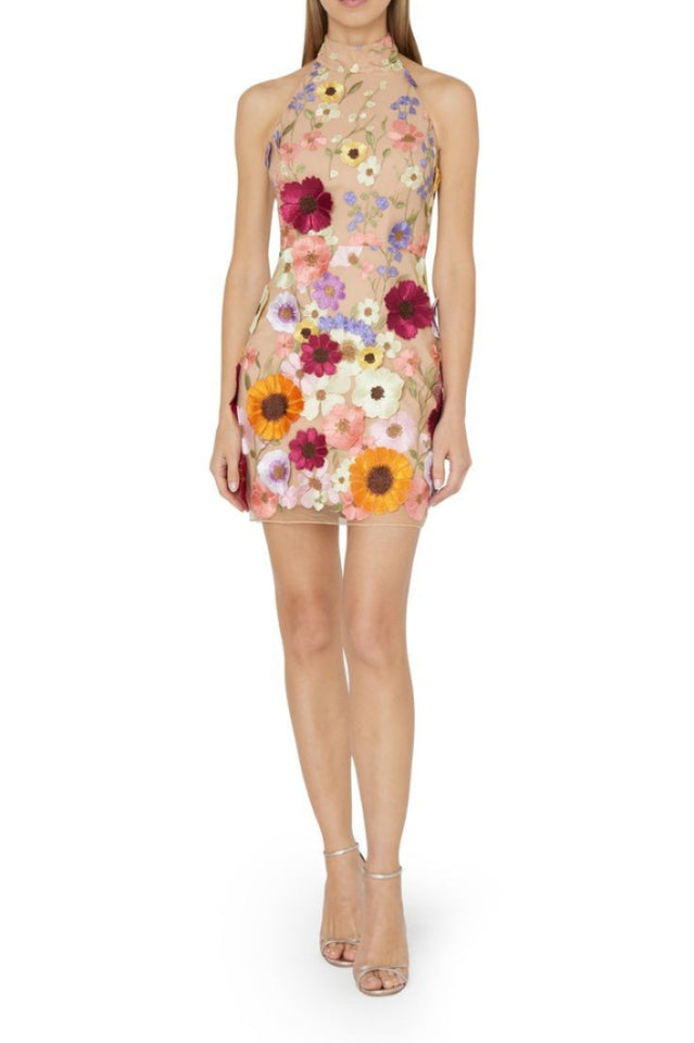 Hariet 3D Floral Embroidered Dress | Dress In Beauty