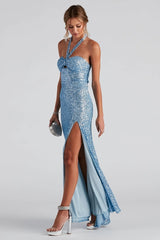 Kasey Formal Sequin Halter Dress | Dress In Beauty